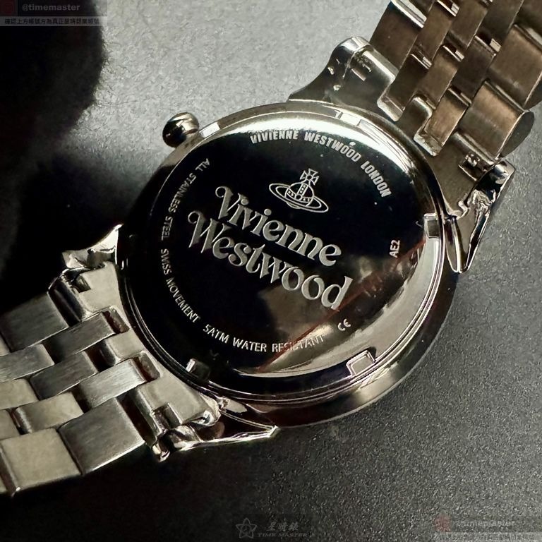 Vivienne Westwood手錶,編號VW30320,38mm玫瑰金錶殼,金銀相間錶帶款-細節圖6