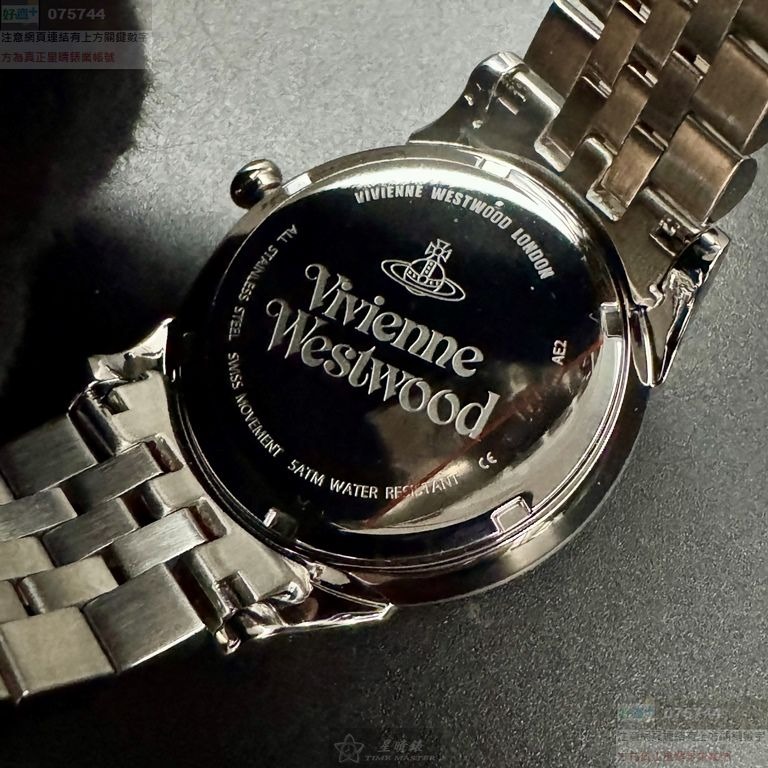 Vivienne Westwood手錶,編號VW30320,38mm玫瑰金錶殼,金銀相間錶帶款-細節圖6