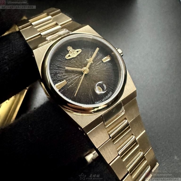 Vivienne Westwood手錶,編號VW30321,28mm金色錶殼,金色錶帶款-細節圖4
