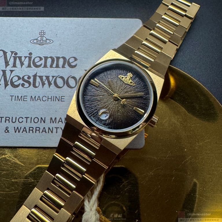 Vivienne Westwood手錶,編號VW30321,28mm金色錶殼,金色錶帶款-細節圖6