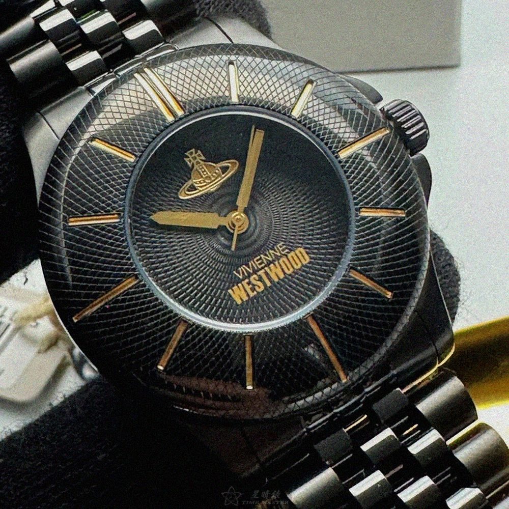 Vivienne Westwood手錶,編號VW30329,38mm黑錶殼,深黑色錶帶款-細節圖11