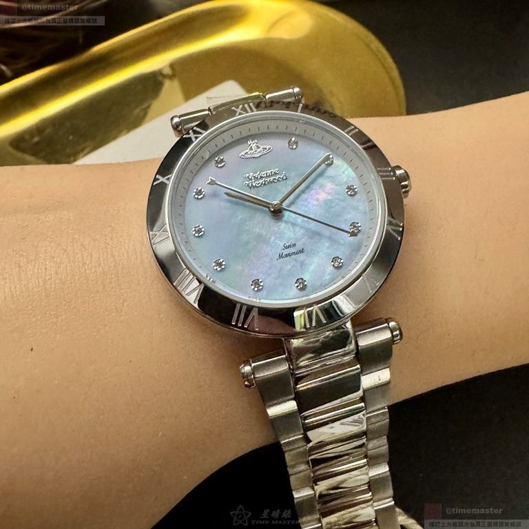 Vivienne Westwood手錶,編號VW30330,36mm銀錶殼,銀色錶帶款-細節圖6