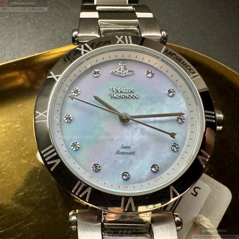 Vivienne Westwood手錶,編號VW30330,36mm銀錶殼,銀色錶帶款-細節圖9