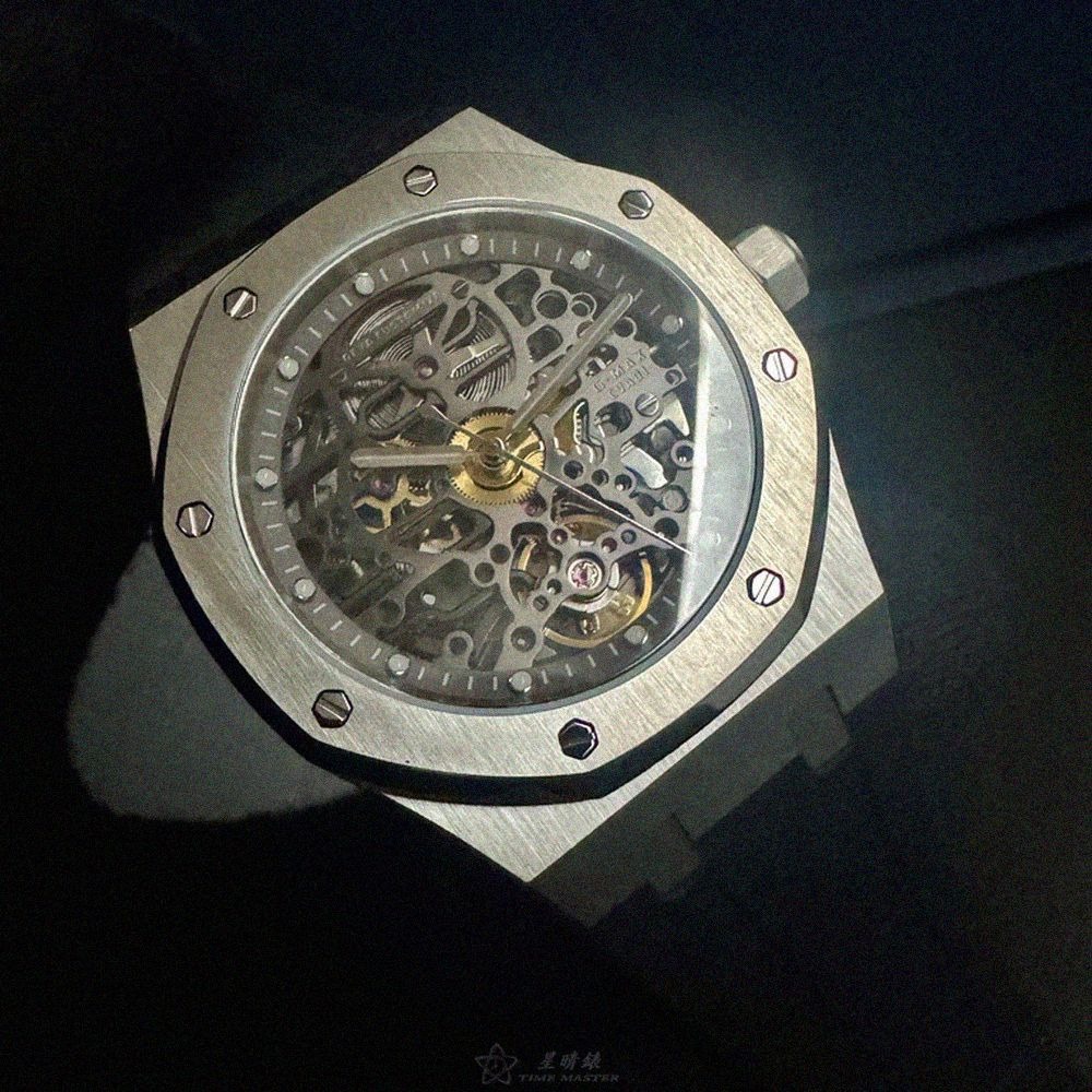 GEYA手錶,編號G78036GWKW,42mm銀錶殼,深黑色錶帶款-細節圖5