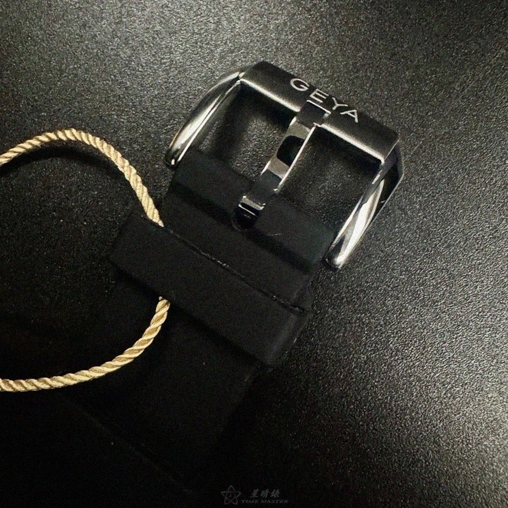 GEYA手錶,編號G78036GWKW,42mm銀錶殼,深黑色錶帶款-細節圖6