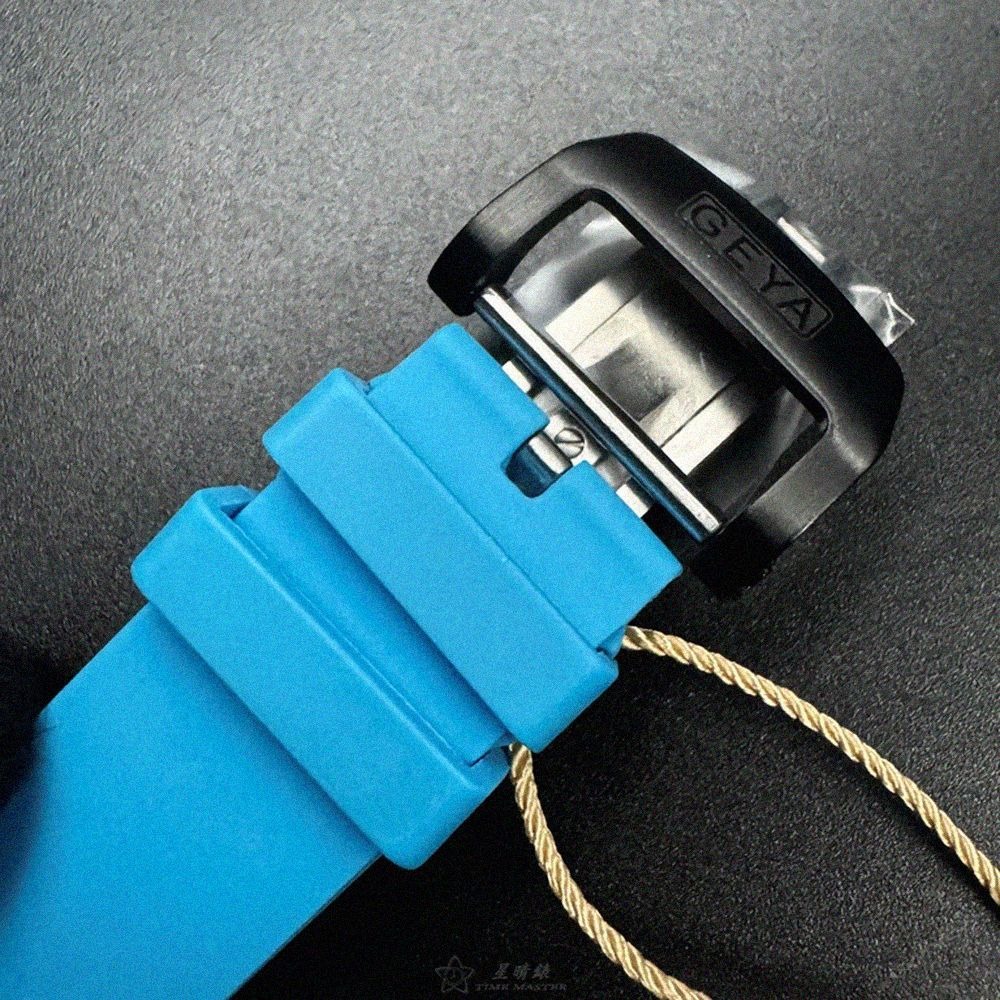 GEYA手錶,編號G78208GWKB,46mm, 52mm黑錶殼,寶藍錶帶款-細節圖4