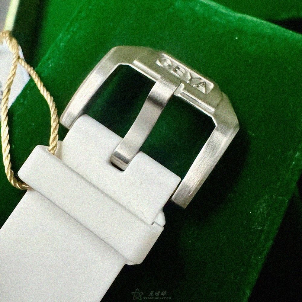 GEYA手錶,編號G76221LWW,36mm, 44mm銀錶殼,白錶帶款-細節圖6