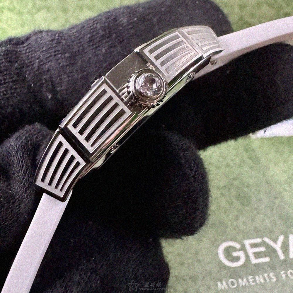 GEYA手錶,編號G76221LWW,36mm, 44mm銀錶殼,白錶帶款-細節圖8