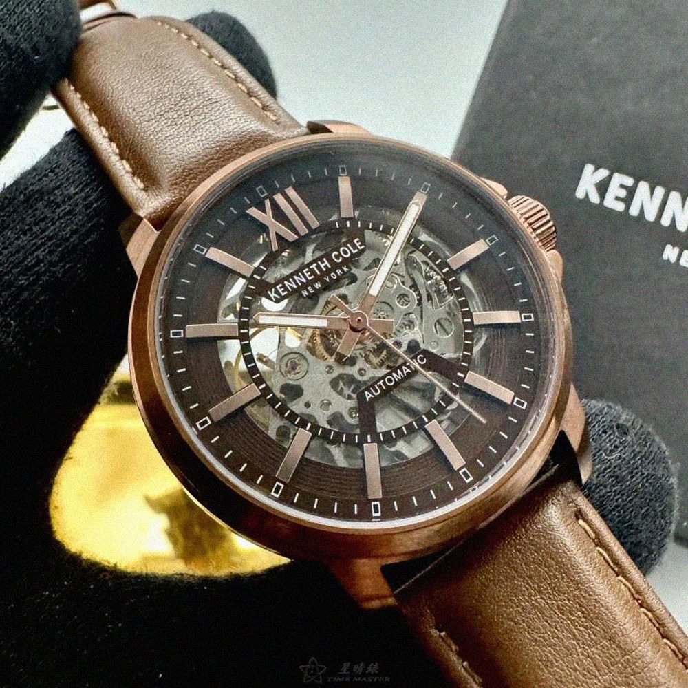 Kenneth Cole手錶,編號KC50779004,44mm古銅色錶殼,咖啡色錶帶款-細節圖3
