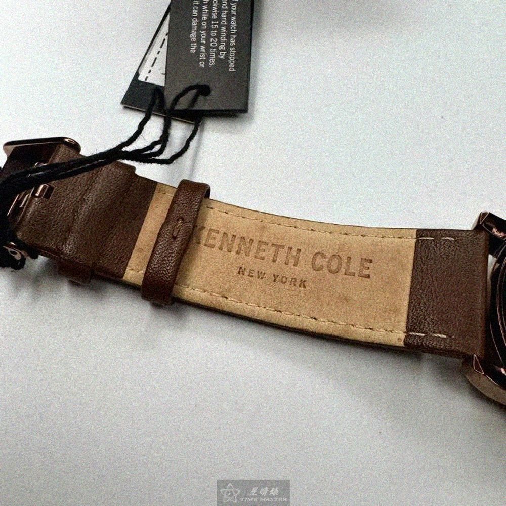 Kenneth Cole手錶,編號KC50779004,44mm古銅色錶殼,咖啡色錶帶款-細節圖9