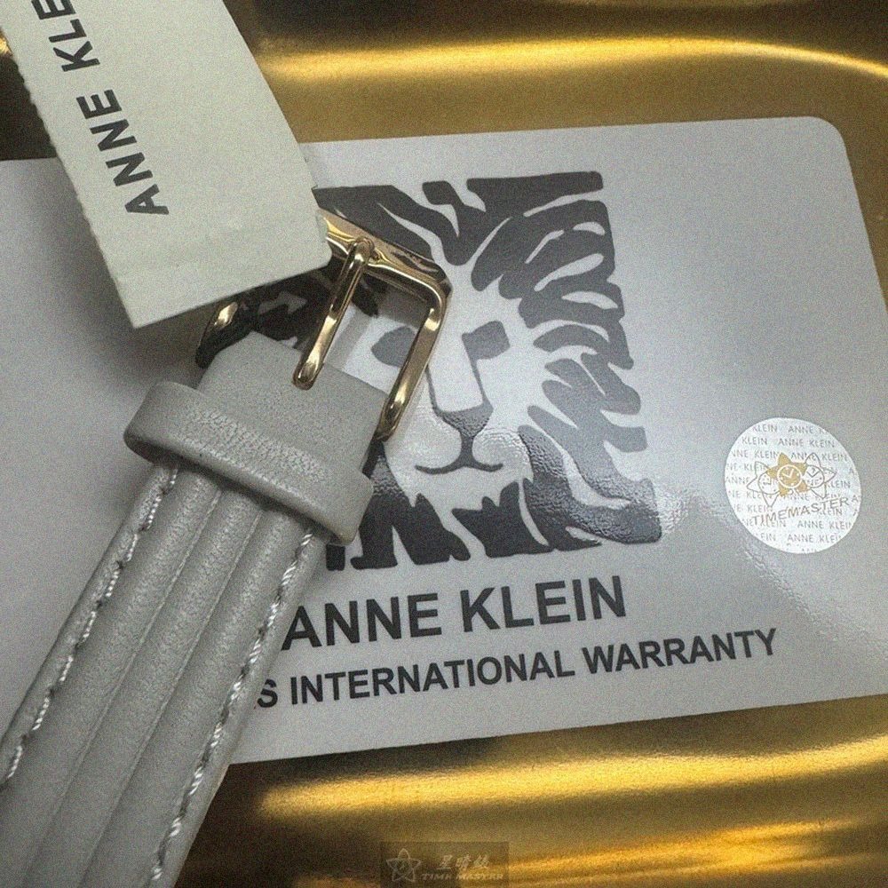 ANNE KLEIN手錶,編號AN00613,34mm金色錶殼,淺灰色錶帶款-細節圖5