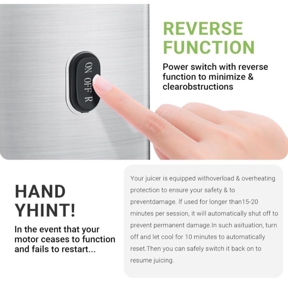 💫現貨✨ 快速出貨🚀 Shan🇺🇸代買 直立式 慢磨機 蔬果機 果汁機 冰砂機 豆漿機 nama J2可參考-細節圖10