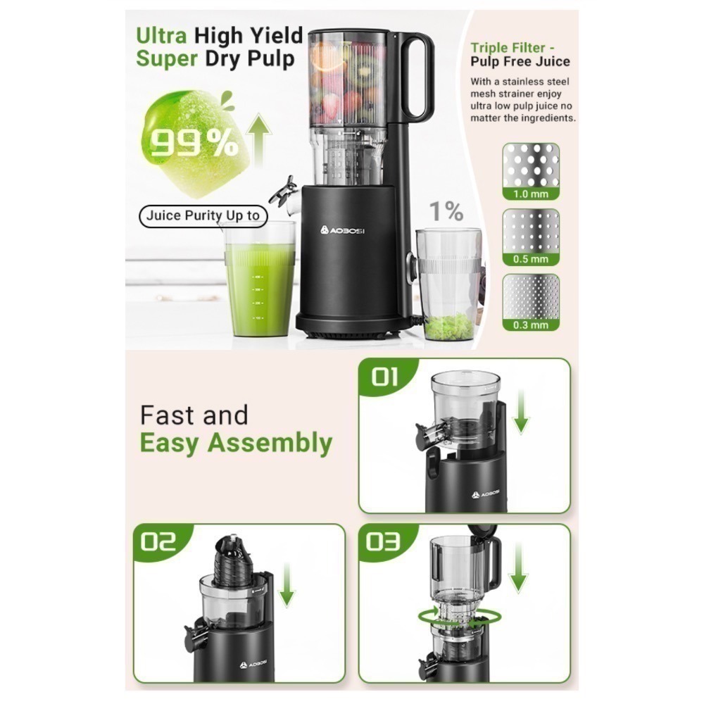 💫現貨✨ 快速出貨🚀 Shan🇺🇸代買 直立式 慢磨機 蔬果機 果汁機 冰砂機 豆漿機 nama J2可參考-細節圖9