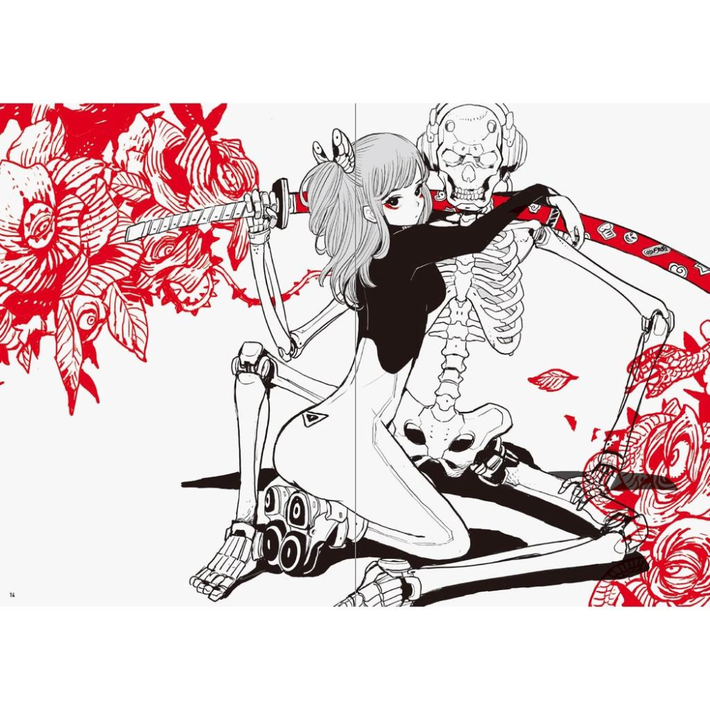 [代訂]Acky Bright 1st畫集BW アッキーブライト ビーダブリュ9784756256768-細節圖2