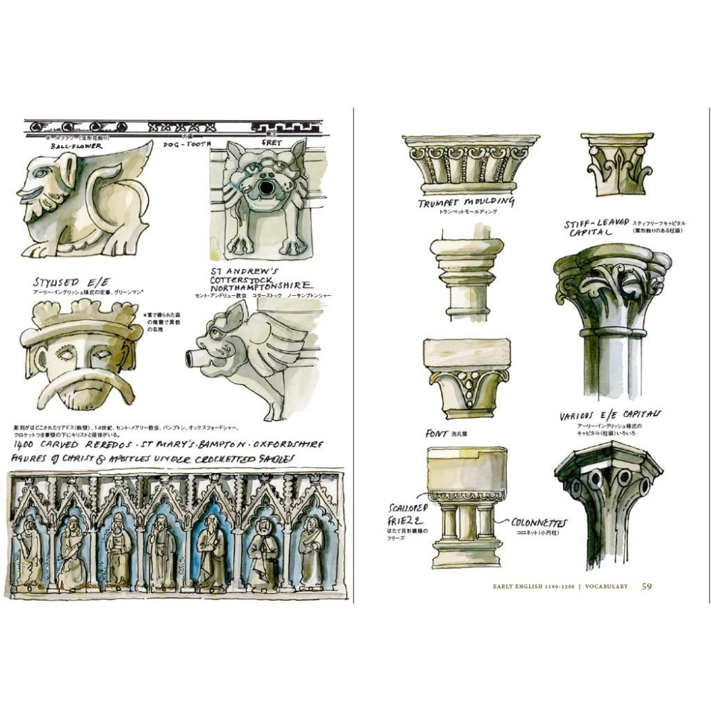 [代訂]英国教会の解剖図鑑 Matthew Rice 英國教會解剖圖鑑 9784767830643-細節圖5