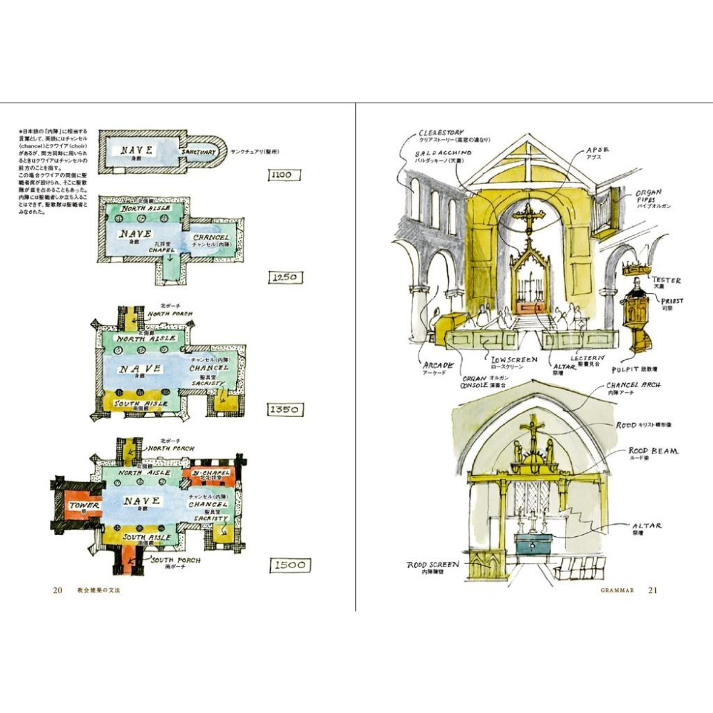 [代訂]英国教会の解剖図鑑 Matthew Rice 英國教會解剖圖鑑 9784767830643-細節圖6