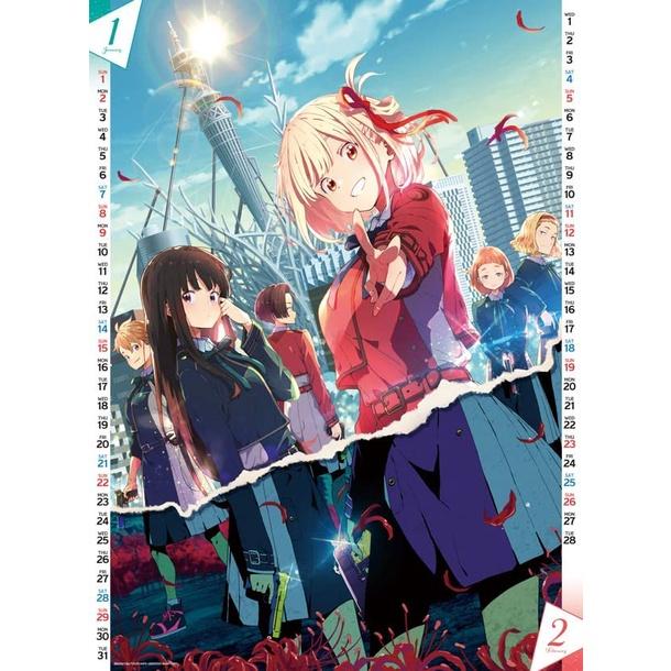 [代訂]‎CL-999 莉可麗絲Lycoris Recoil 2023年壁掛月曆B0BPM7F361-細節圖2