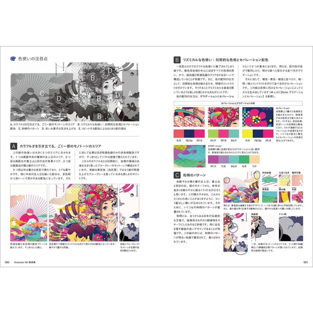 [代訂]人気絵師の作品から学ぶ配色のヒミツ 人氣繪師配色的秘訣9784768316245-細節圖4