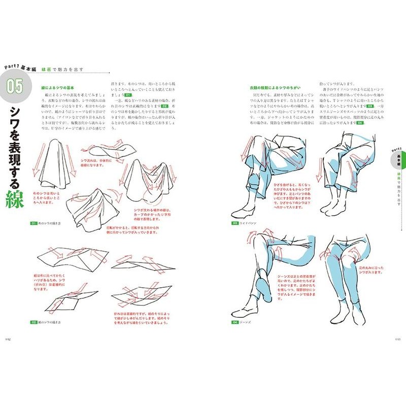 [現貨]動漫人物角色作畫描繪技巧講座 線條與陰影(日文書)9784844367697-細節圖3