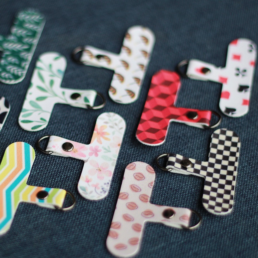 手機掛繩夾片 固定夾片 背貼 手機掛繩連接片 皮革款-細節圖2