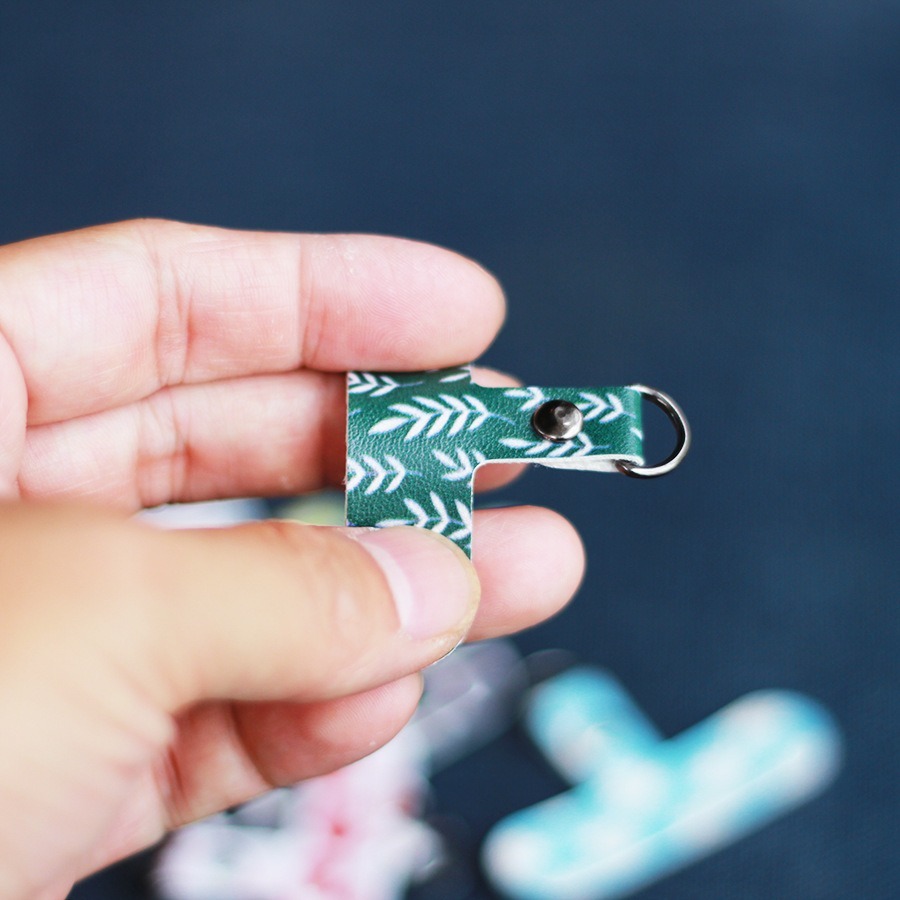 手機掛繩夾片 固定夾片 背貼 手機掛繩連接片 皮革款-細節圖3