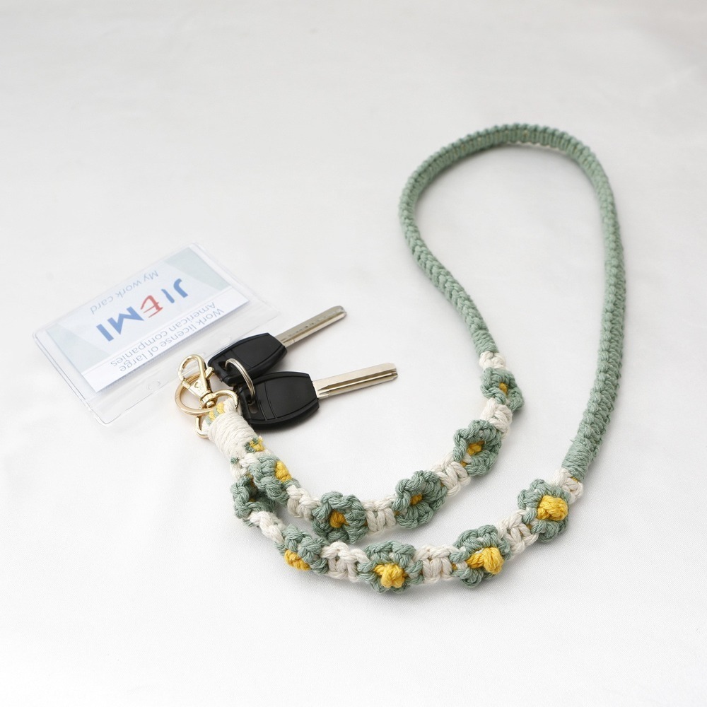 手工編織掛繩 掛脖繩 手機掛繩 手機吊飾 手機掛脖繩 證件掛繩-細節圖5