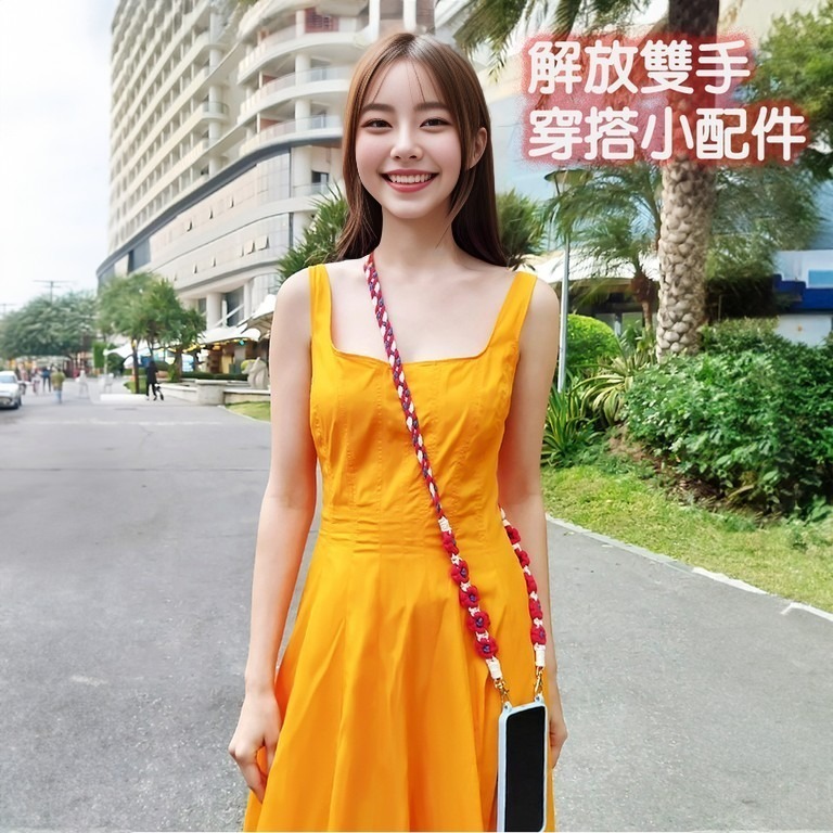 手工編織掛繩 斜背掛繩 手機掛繩 手機鍊 雙孔背或單孔背皆可-細節圖2