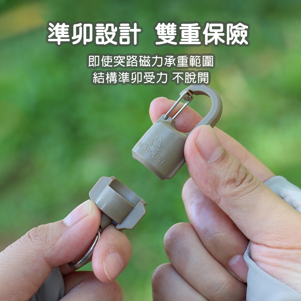 準卯結構磁吸扣  鑰匙扣 磁吸掛勾 高負重穩固鎖定 超強磁吸力 耐用安全設計-細節圖2