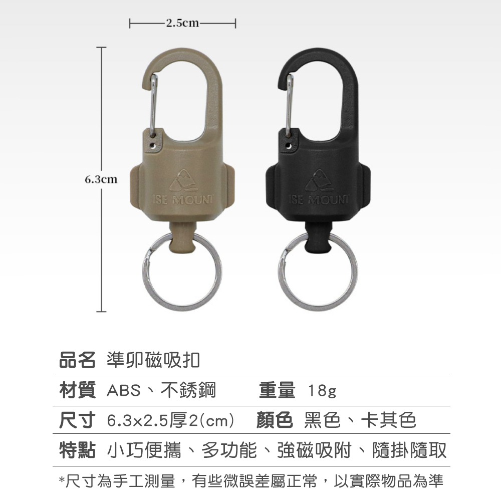 準卯結構磁吸扣  鑰匙扣 磁吸掛勾 高負重穩固鎖定 超強磁吸力 耐用安全設計-細節圖9