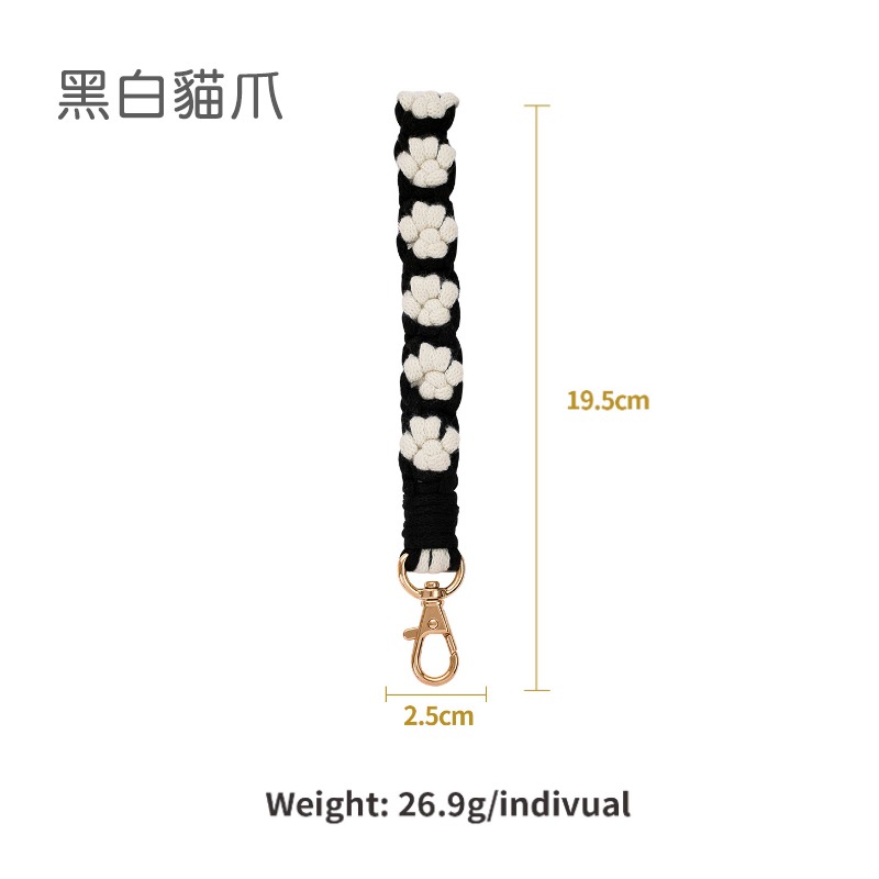 手工編織掛繩 手機吊飾 手機掛繩 萌萌貓爪設計 可愛俏皮 手機掛繩 小物吊飾-規格圖9