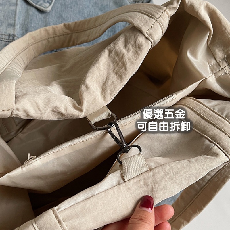 韓風側背包 大容量多功能設計 側背手提二用 舒適面料 流行款式-細節圖4