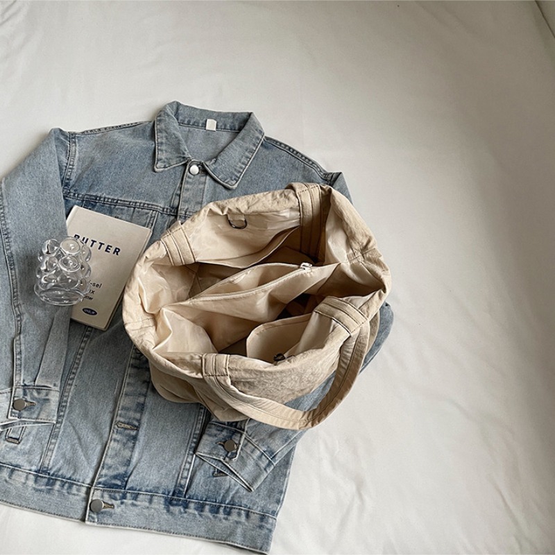 韓風側背包 大容量多功能設計 側背手提二用 舒適面料 流行款式-細節圖7