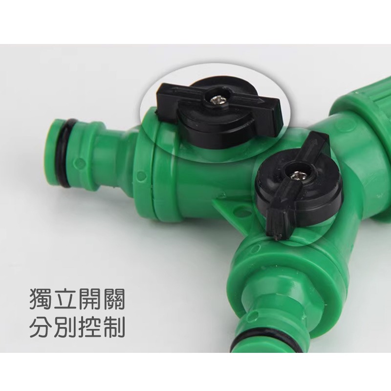 水龍頭一分二分流器 水龍頭分流器 一進二出 通用接口 獨立開關控制 澆花 園藝 多功能轉接-細節圖4