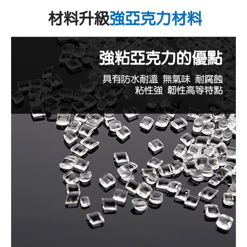 納米無痕膠帶 雙面膠 無痕膠 強力黏著 可水洗重複使用 不傷牆面 多功能固定膠帶-細節圖9