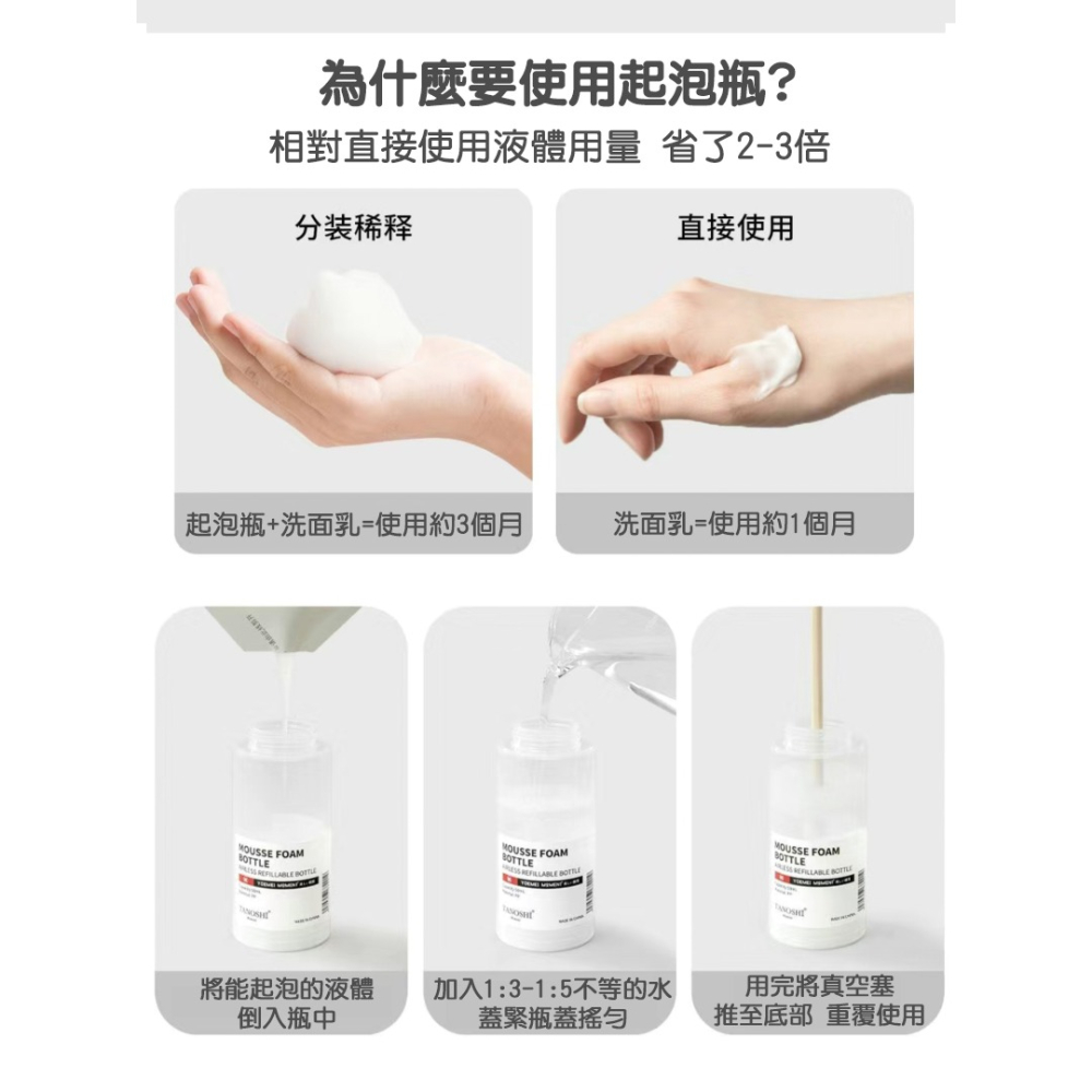 真空泵泡沫慕斯分裝瓶 綿密細緻泡沫 50ml/80ml兩款可選 攜帶方便 用量省更環保-細節圖8