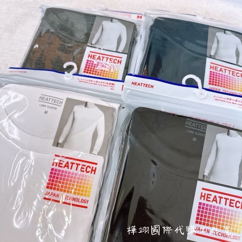 ￼Huaの日韓代購🉐2024最新現貨抵台 不用等🚚日本UNIQLO HEATTECH 保暖發熱衣 一般款 圓領 九分-細節圖2