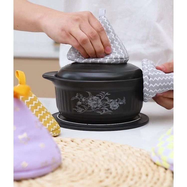 【Fm時尚家居】日式防燙鍋帽  鍋蓋帽  三角鍋帽 砂鍋帽  鐵鍋防燙帽-細節圖7