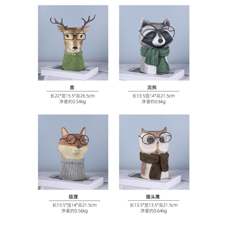 【Fm時尚家居】動物造型花盆   園藝裝飾  居家裝飾  收納擺件 動物花盆 創意動物植物花盆-細節圖8