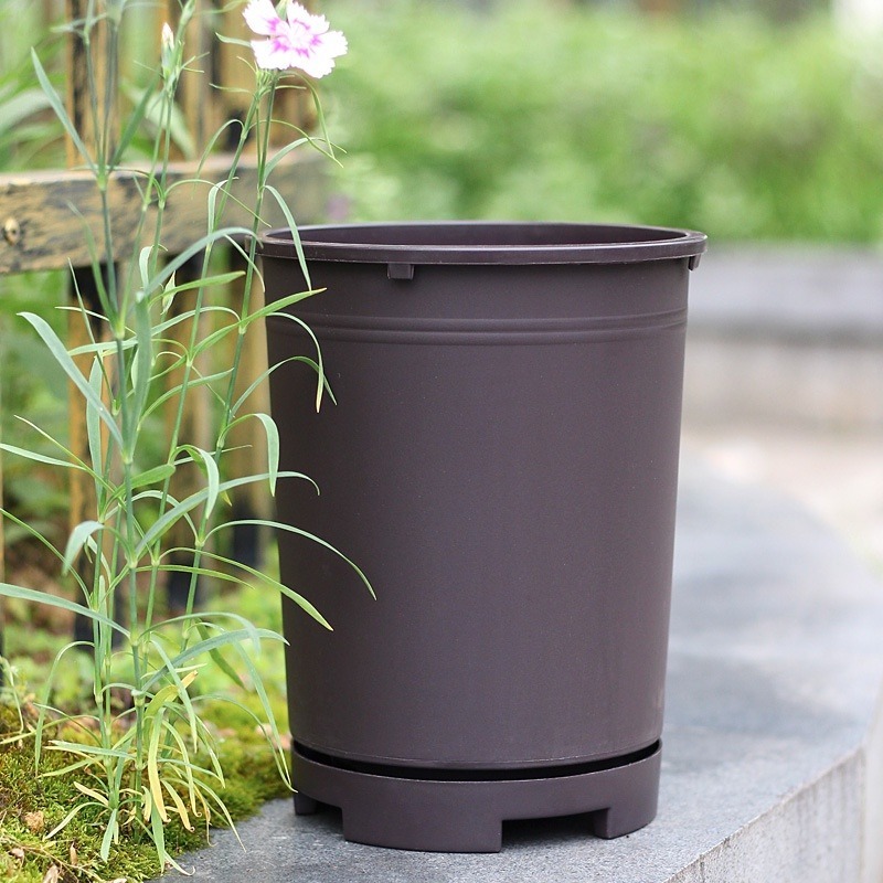 【Fm時尚家居】 花盆 塑膠花盆 透氣盆  蘭花盆  透氣花盆 (含底座)-細節圖3