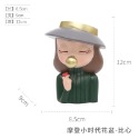 【Fm時尚家居】 多肉花盆 多肉創意花盆 摩登小時代女孩盆器 居家裝飾 花盆-規格圖7