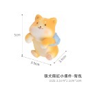 【Fm時尚家居】 花盆擺件 魚缸掛件 杯緣子擺件 柴犬公仔擺件  景觀裝飾  場景布置擺件-規格圖10