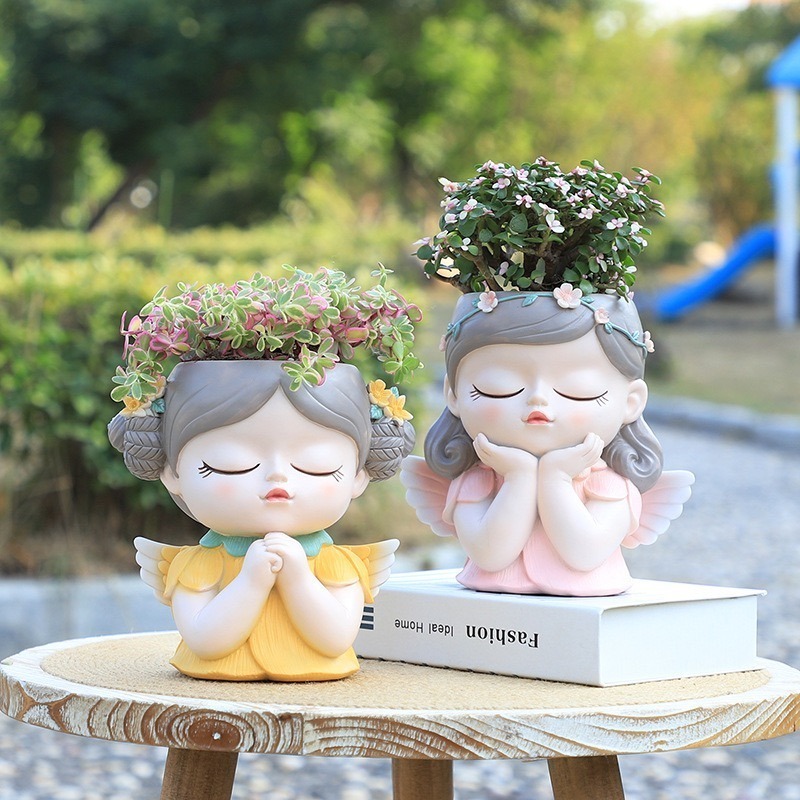 花盆 多肉花盆  園藝裝飾  魔法精靈創意植物花盆  居家客廳擺件（此款為中號）-細節圖3