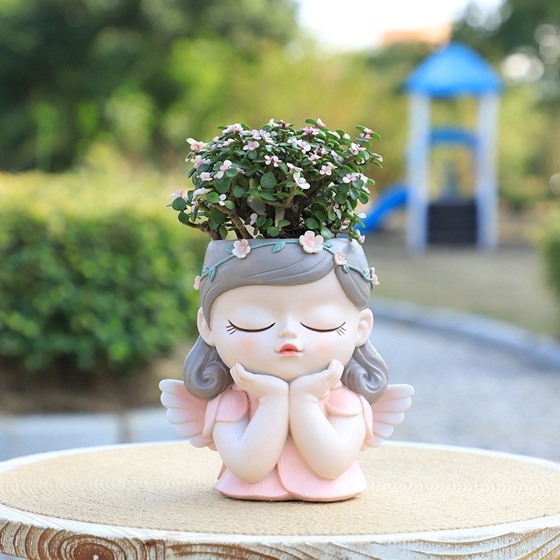 花盆 多肉花盆  園藝裝飾  魔法精靈創意植物花盆  居家客廳擺件（此款為中號）-細節圖5