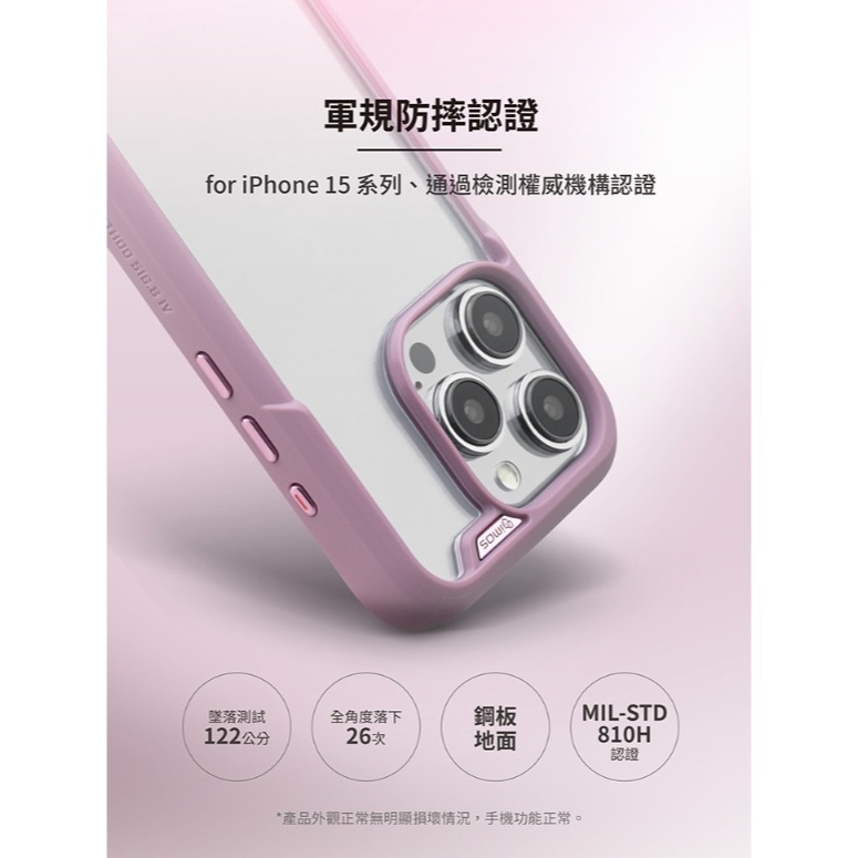 IMOS iPhone15/15Pro /15Plus /15ProMax TREND BOOST 軍規防震保護殼-細節圖2