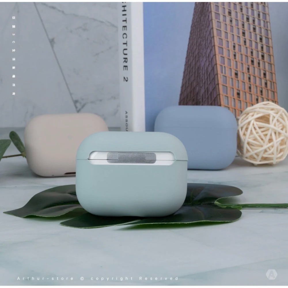 Lino 素色簡約液態矽膠藍牙耳機保護套(附掛繩) AirPods Pro 第2代-細節圖6