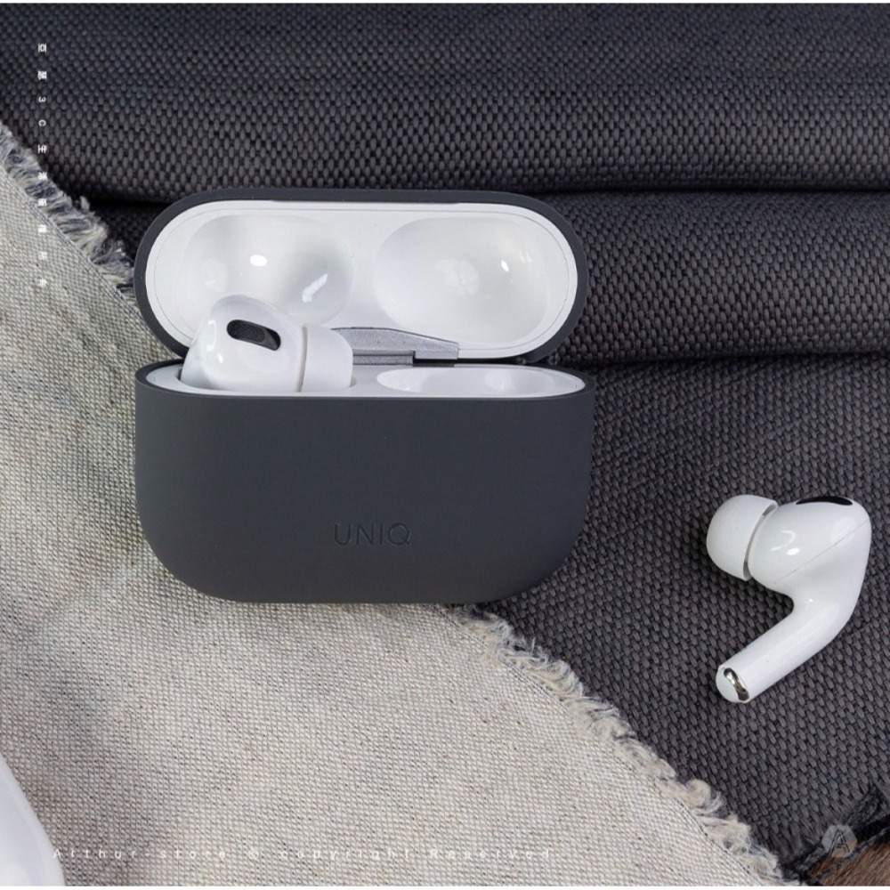 Lino 素色簡約液態矽膠藍牙耳機保護套(附掛繩) AirPods Pro 第2代-細節圖9