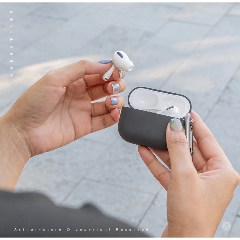 Nexo 耳掛運動液態矽膠藍牙耳機保護套(附登山扣) AirPods Pro 第2代-細節圖3