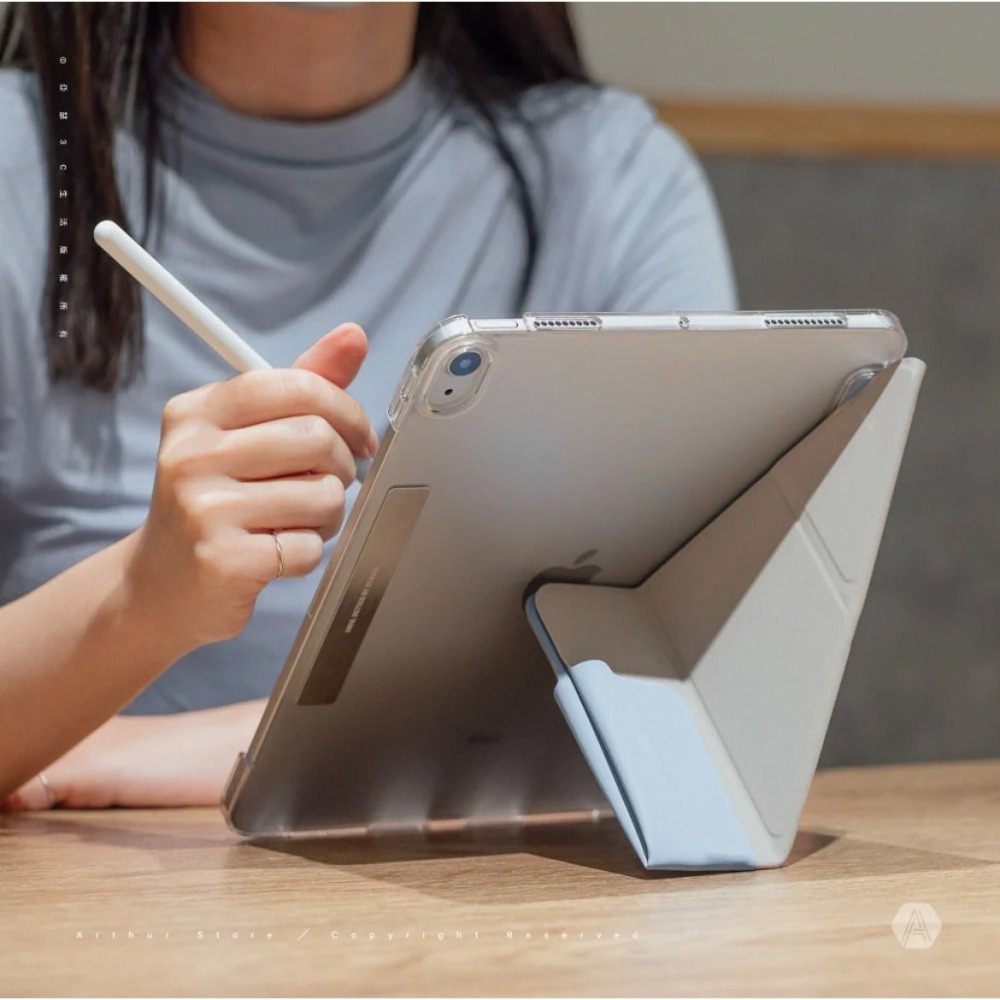 Camden 磁吸設計帶支架多功能極簡透明保護套 iPad Air 10.9吋 (2022/2020)-細節圖3