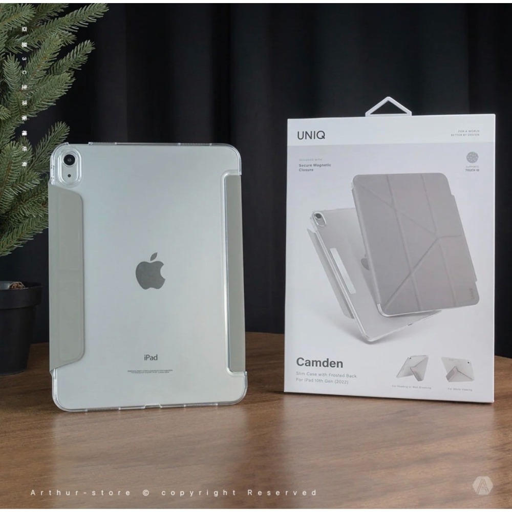 Camden 磁吸設計帶支架多功能極簡透明保護套 iPad 10.9吋 (2022/第10代)-細節圖2