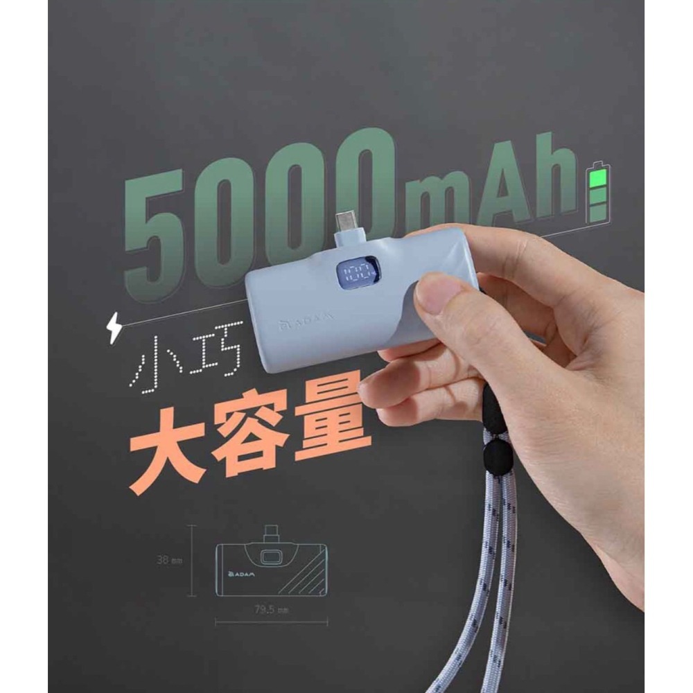 GRAVITY F5L Lightning LED 顯示口袋型行動電源-細節圖4